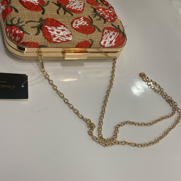 D’margeaux Strawberry Embroidery  ,clutch Handbag. - Picture 9 of 9